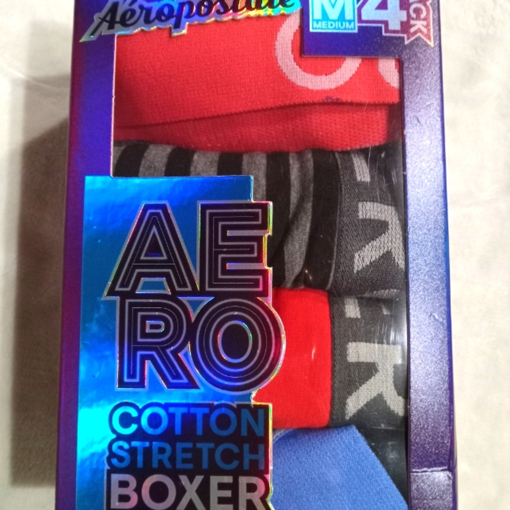 Mens A'eropostale pack of 4 boxer briefs